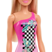 Poza cu PAPUSA BARBIE BLONDA CU COSTUM DE BAIE ROZ