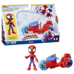 Poza cu SPIDEY PRIETENII EXTRAORDINARI SET MOTOCICLETA SI FIGURINA SPIDEY 10CM