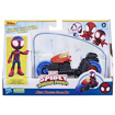 Poza cu SPIDEY PRIETENII EXTRAORDINARI SET MOTOCICLETA SI FIGURINA MILES MORALES SPIDER MAN 10CM