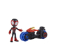 Poza cu SPIDEY PRIETENII EXTRAORDINARI SET MOTOCICLETA SI FIGURINA MILES MORALES SPIDER MAN 10CM