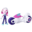 Poza cu SPIDEY PRIETENII EXTRAORDINARI SET MOTOCICLETA SI FIGURINA GHOST SPIDER 10CM