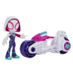 Poza cu SPIDEY PRIETENII EXTRAORDINARI SET MOTOCICLETA SI FIGURINA GHOST SPIDER 10CM