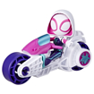 Poza cu SPIDEY PRIETENII EXTRAORDINARI SET MOTOCICLETA SI FIGURINA GHOST SPIDER 10CM
