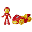 Poza cu SPIDEY PRIETENII EXTRAORDINARI SET VEHICUL SI FIGURINA IRON MAN