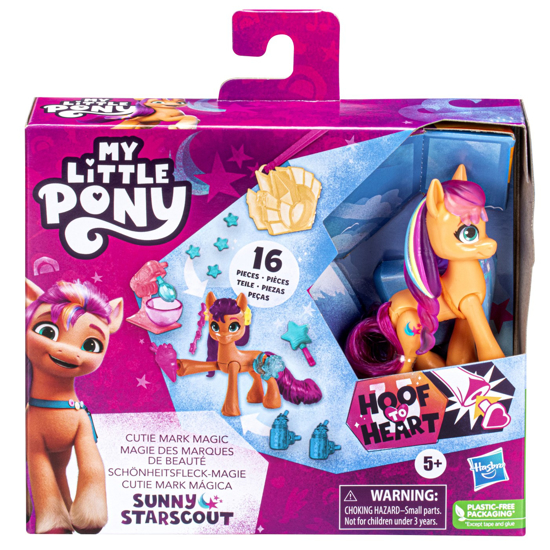 Poza cu MY LITTLE PONY CUTIE MARK MAGIC FIGURINA SUNNY STARSCOUT 7.5CM