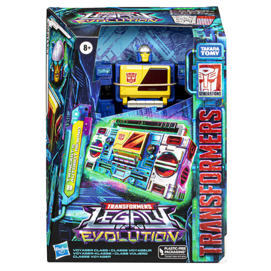 Poza cu TRANSFORMERS LEGACY EVOLUTION FIGURINA TWINCAST & AUTOBOT REWIND 17CM
