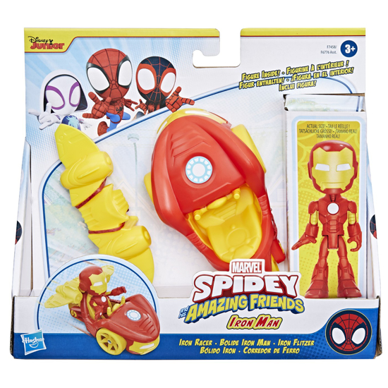 Poza cu SPIDEY PRIETENII EXTRAORDINARI SET MASINUTA SI FIGURINA SI ACCESORIU IRON MAN