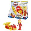 Poza cu SPIDEY PRIETENII EXTRAORDINARI SET MASINUTA SI FIGURINA SI ACCESORIU IRON MAN