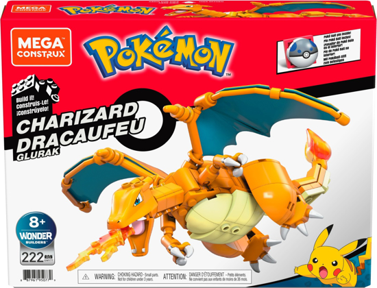 Poza cu POKEMON MEGA CONSTRUX CHARIZARD DRACAUFEU GLURAK