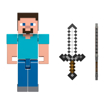 Poza cu MINECRAFT CRAFT A BLOCK FIGURINA STEVE 8CM