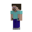 Poza cu MINECRAFT CRAFT A BLOCK FIGURINA STEVE 8CM