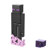 Poza cu MINECRAFT CRAFT A BLOCK FIGURINA ENDERMAN 8CM