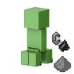 Poza cu MINECRAFT CRAFT A BLOCK FIGURINA CREEPER 8CM