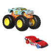Poza cu HOT WHEELS MONSTER TRUCK SI MASINUTA METALICA NIGHT SHIFTER