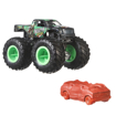 Poza cu HOT WHEELS MONSTER TRUCK SI MASINUTA METALICA SKELETON CREW