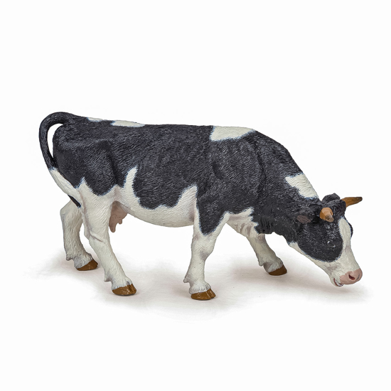 Poza cu PAPO FIGURINA VACA ALB CU NEGRU