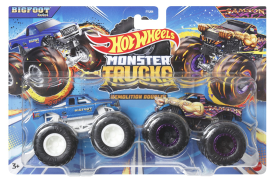 Poza cu HOT WHEELS MONSTER TRUCK SET 2 MASINI SCARA 1 LA 64 BIGFOOT SI SAMSON