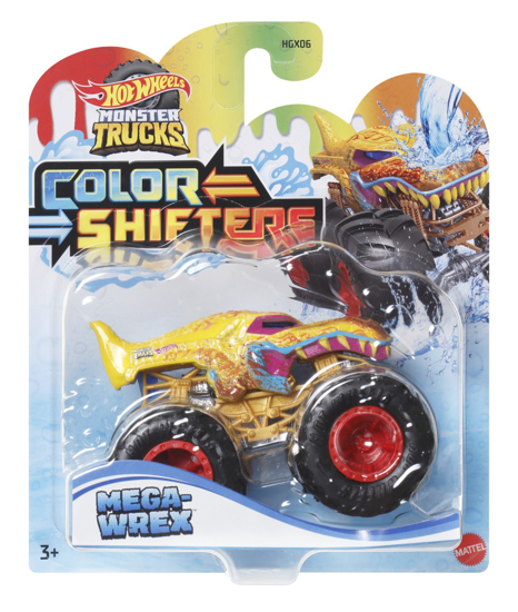Poza cu HOT WHEELS MONSTER TRUCK CAMION MEGA WREX CU CULORI SCHIMBATOARE SCARA 1:64