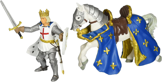 Poza cu PAPO FIGURINA SAINT LOUIS PE CAL