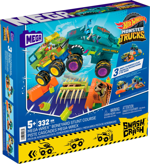 Poza cu HOT WHEELS MONSTER TRUCK MEGA BLOKS SET MEGA WREX