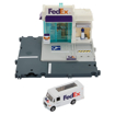 Poza cu MATCHBOX SET ACTION DRIVERS CENTRUL DE COLETE FEDEX