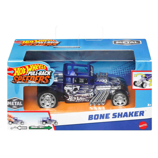 Poza cu HOT WHEELS MASINUTA METALICA CU SISTEM PULL BACK BONE SHAKER SCARA 1:43