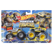 Poza cu HOT WHEELS MONSTER TRUCK SET 2 MASINI SCARA 1 LA 64 HAUL YALL SI TAXI