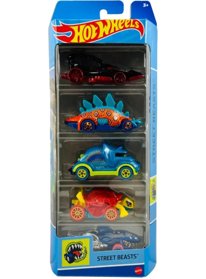 Poza cu SET 5 MASINI HOT WHEELS STREET BEASTS