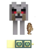 Poza cu MINECRAFT CRAFT A BLOCK FIGURINA STRONGHOLD HOSTILE WOLF 8CM