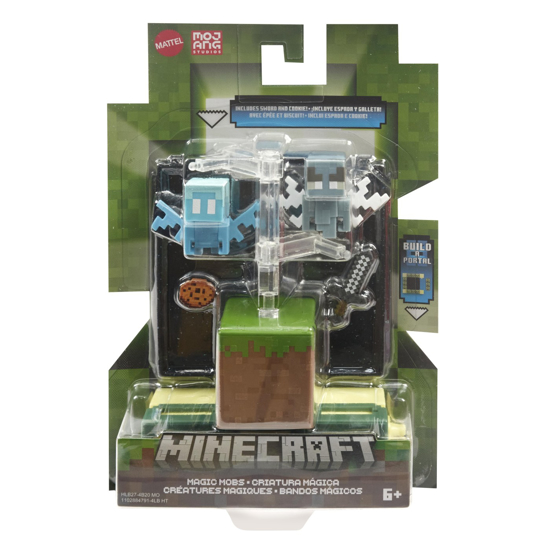 Poza cu MINECRAFT CRAFT A BLOCK FIGURINA STRONGHOLD MAGIO MOBS 8CM