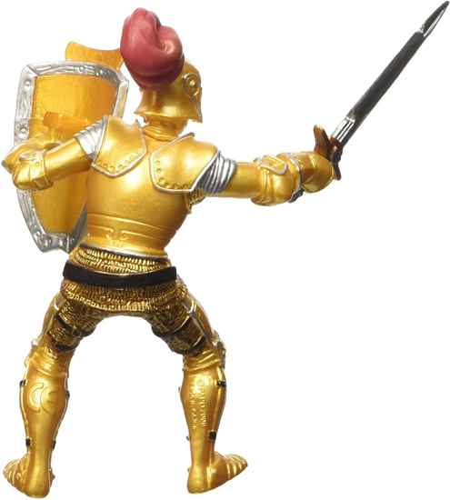 Poza cu PAPO FIGURINA CAVALER IN ARMURA AURIE