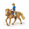 Poza cu PAPO FIGURINA SET COWGIRL (VACARITA) PE CAL USA