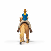 Poza cu PAPO FIGURINA SET COWGIRL (VACARITA) PE CAL USA