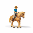Poza cu PAPO FIGURINA SET COWGIRL (VACARITA) PE CAL USA