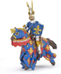 Poza cu PAPO FIGURINA CAVALER CRIN ALBASTRU