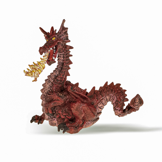 Poza cu PAPO FIGURINA DRAGON ROSU CU FLACARA