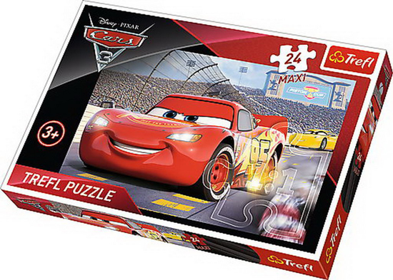 Poza cu PUZZLE TREFL 24 MAXI CAMPIONUL MCQUEEN CARS3