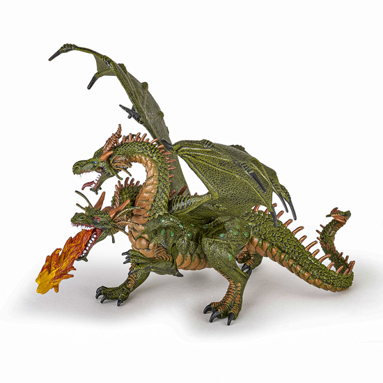 Poza cu PAPO FIGURINA DRAGON CU 2 CAPETE