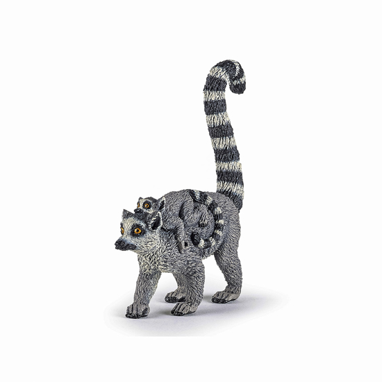 Poza cu PAPO FIGURINA LEMUR CU PUI