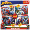 Poza cu PUZZLE TREFL 4IN1 SPIDERMAN - EROUL SPIDERMAN