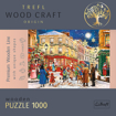 Poza cu PUZZLE TREFL DIN LEMN 1000 PIESE STRADA PREGATITA DE CRACIUN
