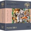 Poza cu PUZZLE TREFL DIN LEMN 500+1 PIESE FELINELE DIN JUNGLA