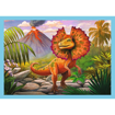 Poza cu PUZZLE TREFL 4IN1 LUMEA DINOZAURILOR