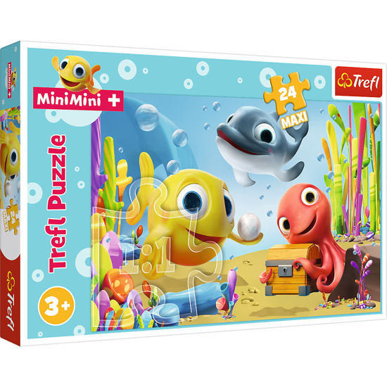 Poza cu PUZZLE TREFL 24 MAXI PESTISORII FERICITI