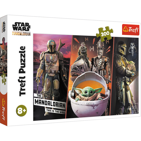 Poza cu PUZZLE TREFL 300 STAR WARS MANDALORIANUL