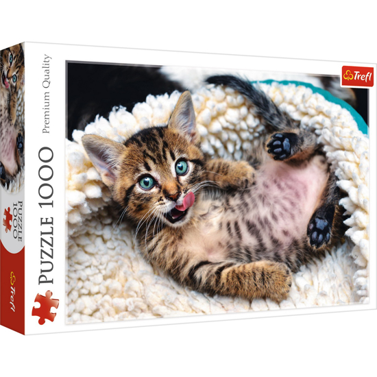 Poza cu PUZZLE TREFL 1000 PISICUTA VESELA
