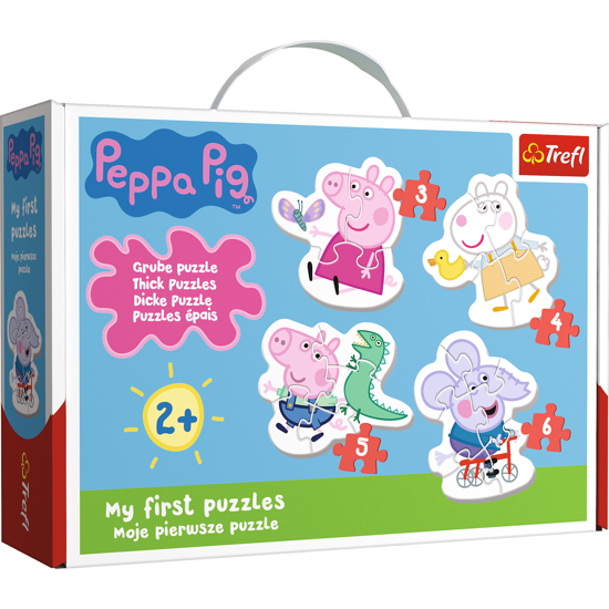 Poza cu PUZZLE BABY CLASIC SIMPATICA PEPPA PIG 18 PIESE