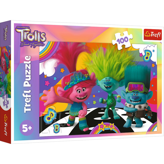 Poza cu PUZZLE TREFL 100 TROLLS MINUNATA LUME A TROLILOR