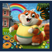 Poza cu PUZZLE TREFL 3IN1 44 CATS PISICILE DRAGALASE