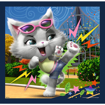 Poza cu PUZZLE TREFL 3IN1 44 CATS PISICILE DRAGALASE